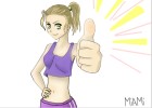 How to Draw Manga Girl Thumbs Up!!!
