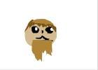 Moustache Man With Beard