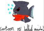 How to Draw a Cartoon Red Bellied Piranha