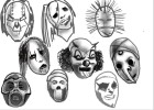 How to Draw The Band Slipknot