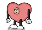 How to Draw a Heart Suit.
