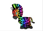 A Rainbow Zebra