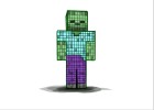 How to Draw a Zombie from  Minecraft Mobs