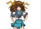 How to Draw Haruhi Suzumiya from The Melancholy Of Haruhi Suzumiya