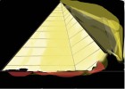 How to Draw Egypt a Pyramid At Night?