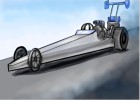 How to Draw a Drag Race Car