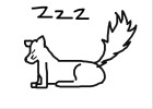 How to Draw a Child'S Napping Wolf/Dog