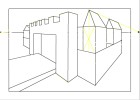 How to Draw a 2 Pt Perspective Castle