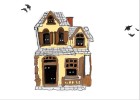 Learn How to Draw a Halloween House