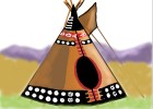 How to Draw a Native American Teepee