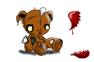 broken heart teddy bear