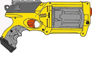 cartoon nerf gun