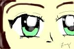 Close-Up Manga Eye