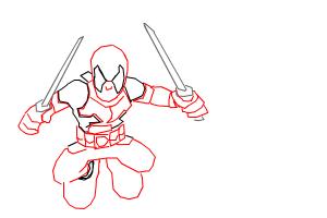 How to Draw Deadpool - DrawingNow