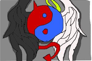 Demon/Angle Yin Yang