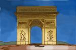How to Draw  Arc De Triomphe In Paris