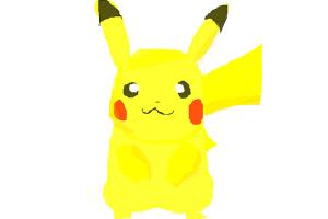 How to Draw a 3D Pikachu