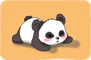 baby panda drawing