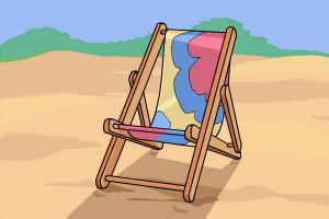 How to draw a beach chair