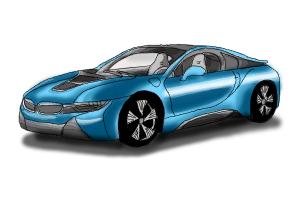 How to Draw a Bmw I8