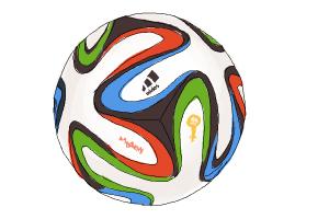 How to Draw a Brazuca Ball