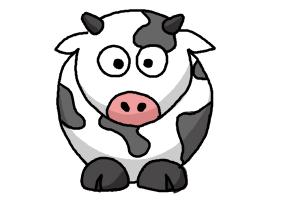 How to Draw a Cartoon Cow