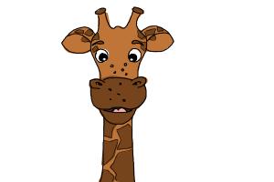 How to Draw a Cartoon Giraffe