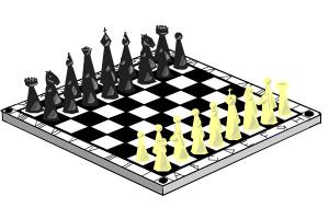 How to Draw a Chess (Board And Initial Position Of Figures)