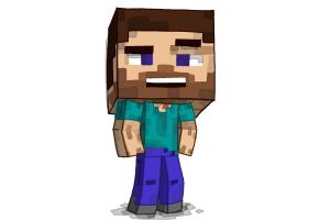 How to Draw a Chibi Steve from Minecraft