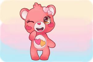 How to Draw a Chibi Valentine Bear