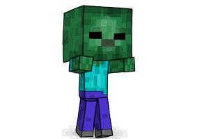 How to Draw a Chibi Zombie from Minecraft