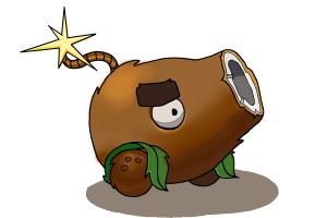 How to Draw a Coconut Cannon from Plants Vs. Zombies 2