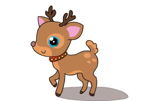 How to draw a Deer for kids