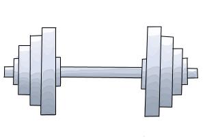 How to Draw a Dumbbell