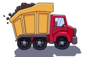 How to Draw a Dump Truck - DrawingNow