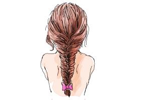 How to Draw a Fishtail Braid