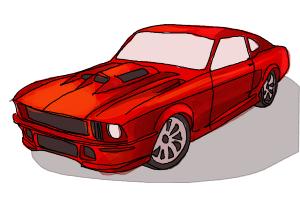 How to Draw a Ford Mustang