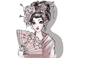 How to Draw a Geisha - DrawingNow