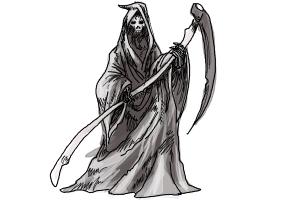 How to Draw a Grim Reaper Step by Step