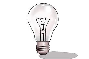 How to Draw a Light Bulb