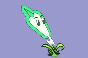How to Draw a Lightning Reed from Plants Vs. Zombies 2