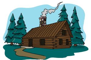How to Draw a Log Cabin