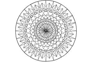 How to Draw a Mandala (Empty For Colouring)