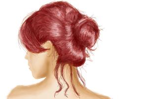 How to Draw a Messy Bun