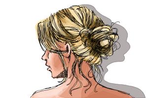 How to Draw a Messy Bun