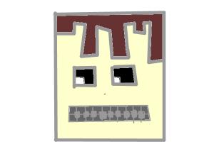 How to Draw a Minecraft Head With Braces