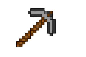 How to Draw a Minecraft Pickaxe