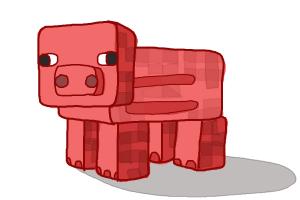 How to Draw a Minecraft Pig