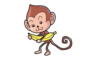 How to Draw a Monkey For Kids