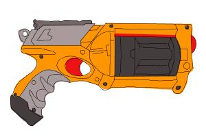 How to Draw a Nerf Gun